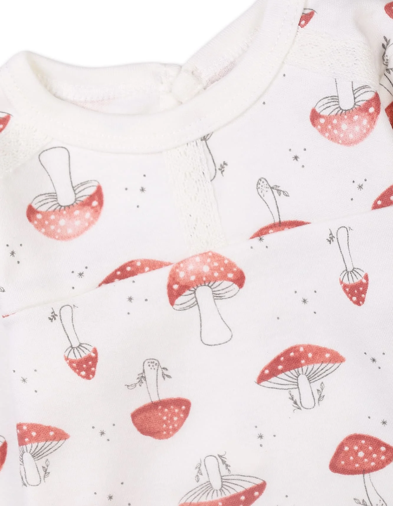 Baby Girls 3 Pieces Suit Bambies Mushroom Printed Pink and White at Zubaidas - Image 3