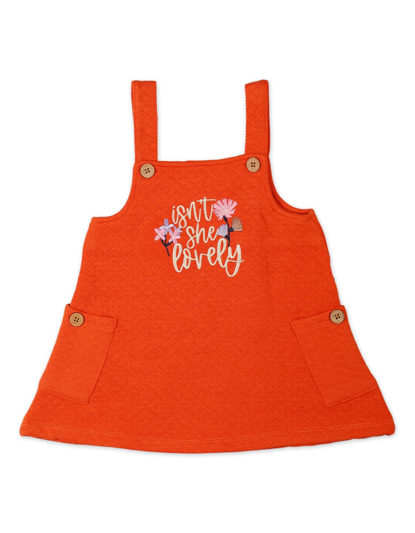 Baby Girls 3 Pieces Winter Dress Sets Bambies Pinafore Red at Zubaidas - Image 5