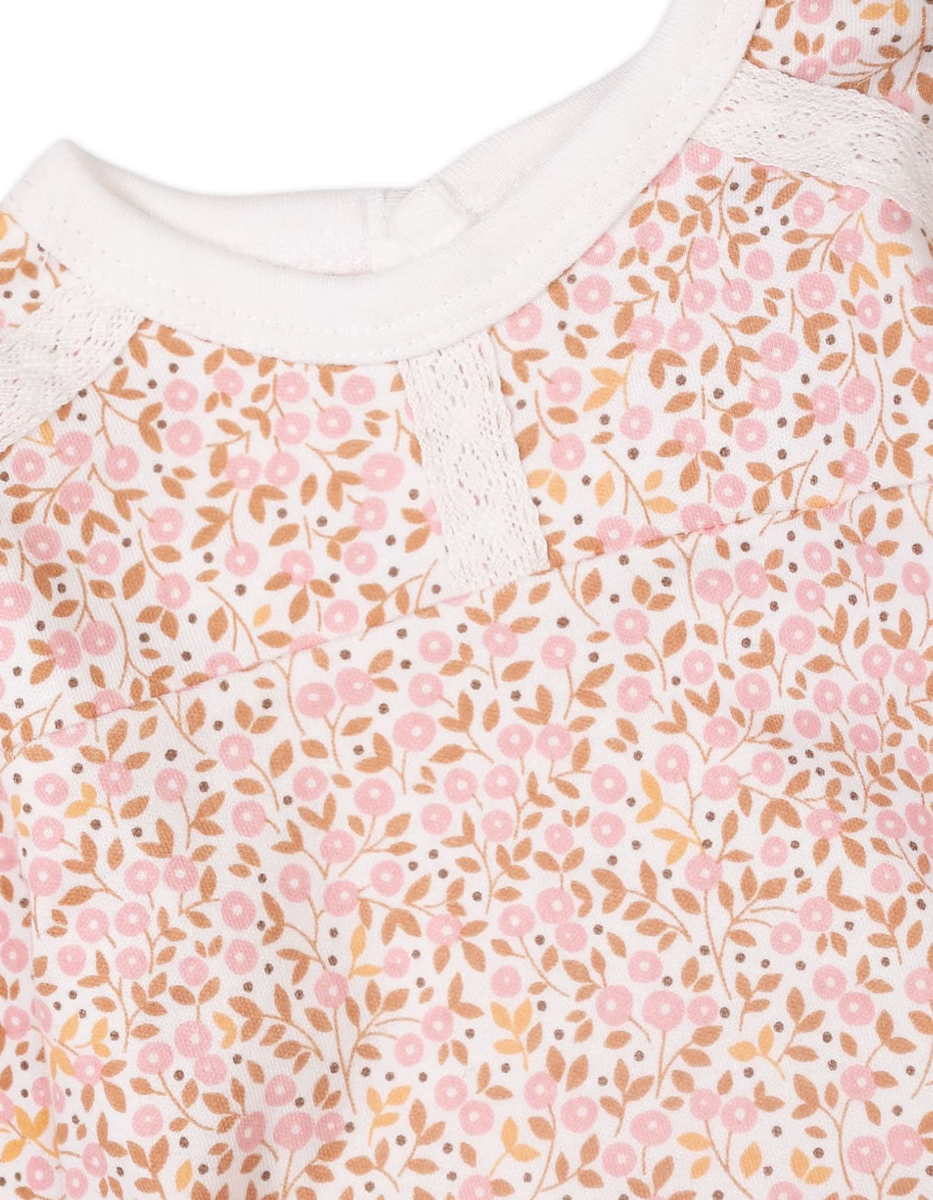 Baby Girls 3 Pieces Winter Fashion Bambies Floral Mustard and Pink at Zubaidas - Image 3