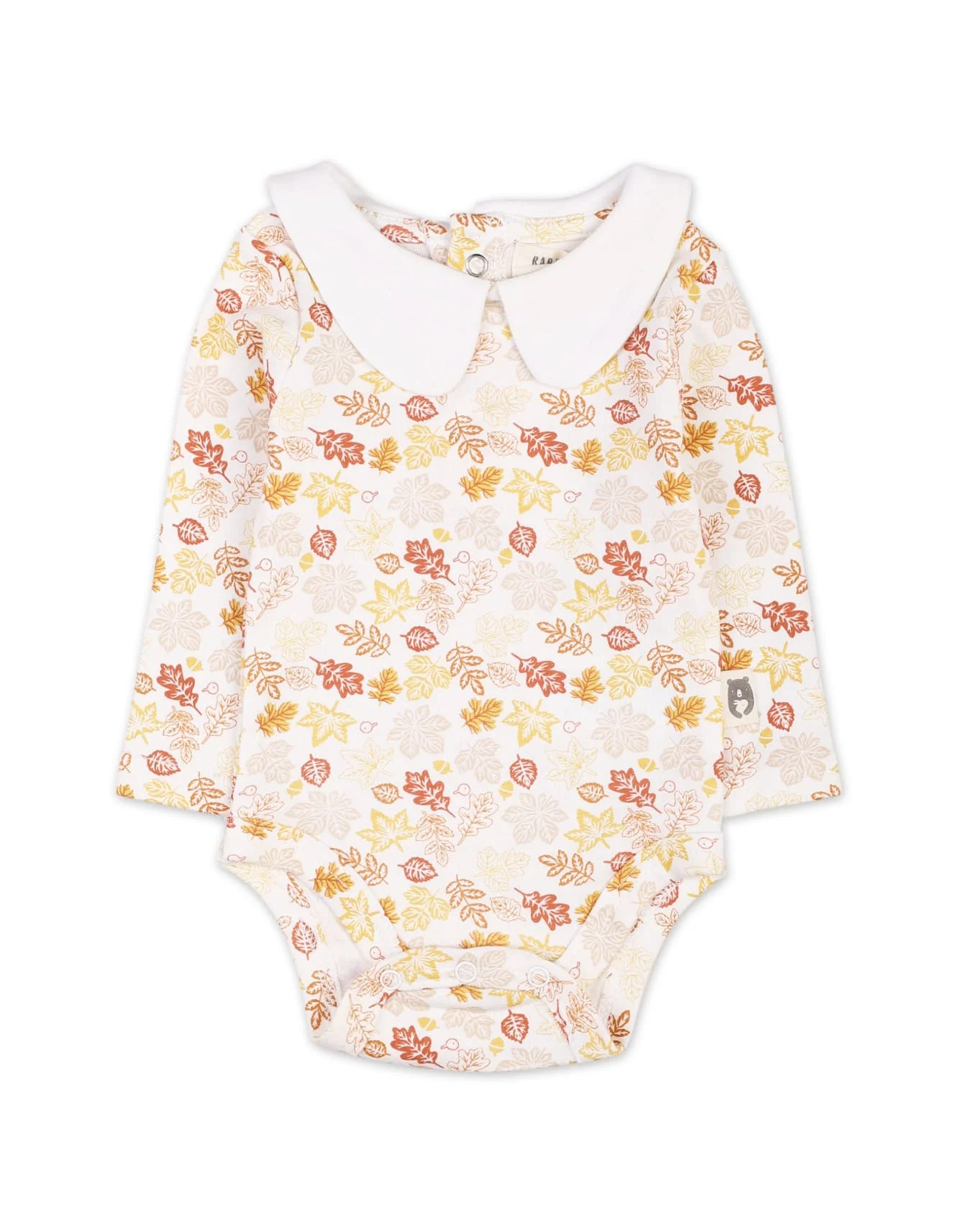Baby Girls 3 Pieces Winter Pinafore Dress Set Bambies Floral Mustard at Zubaidas - Image 2