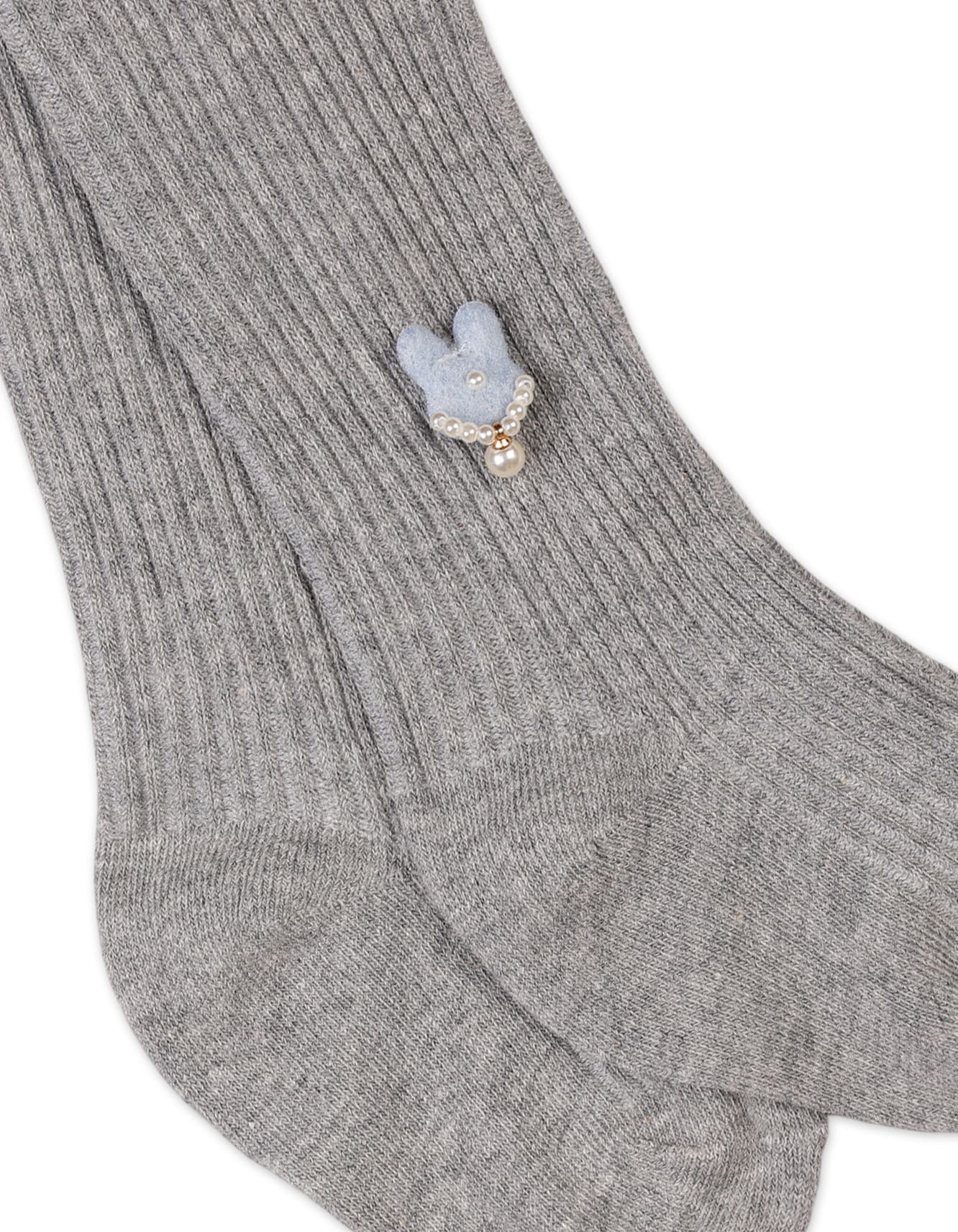 Baby Girls and Girls Leggings Bambies Bunny Applique Grey at Zubaidas - Image 2