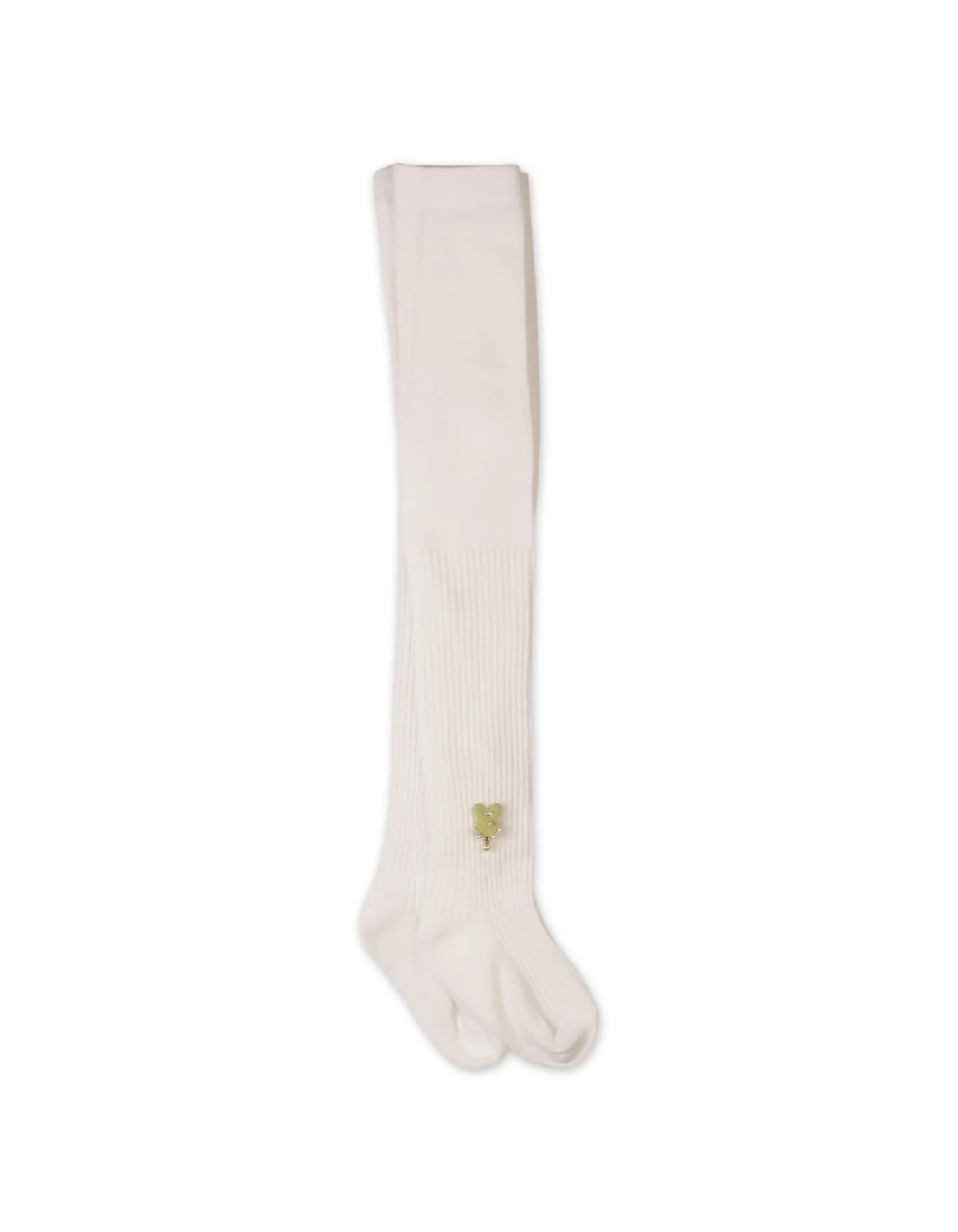 Baby Girls and Girls Leggings Bambies Bunny Applique Off White at Zubaidas