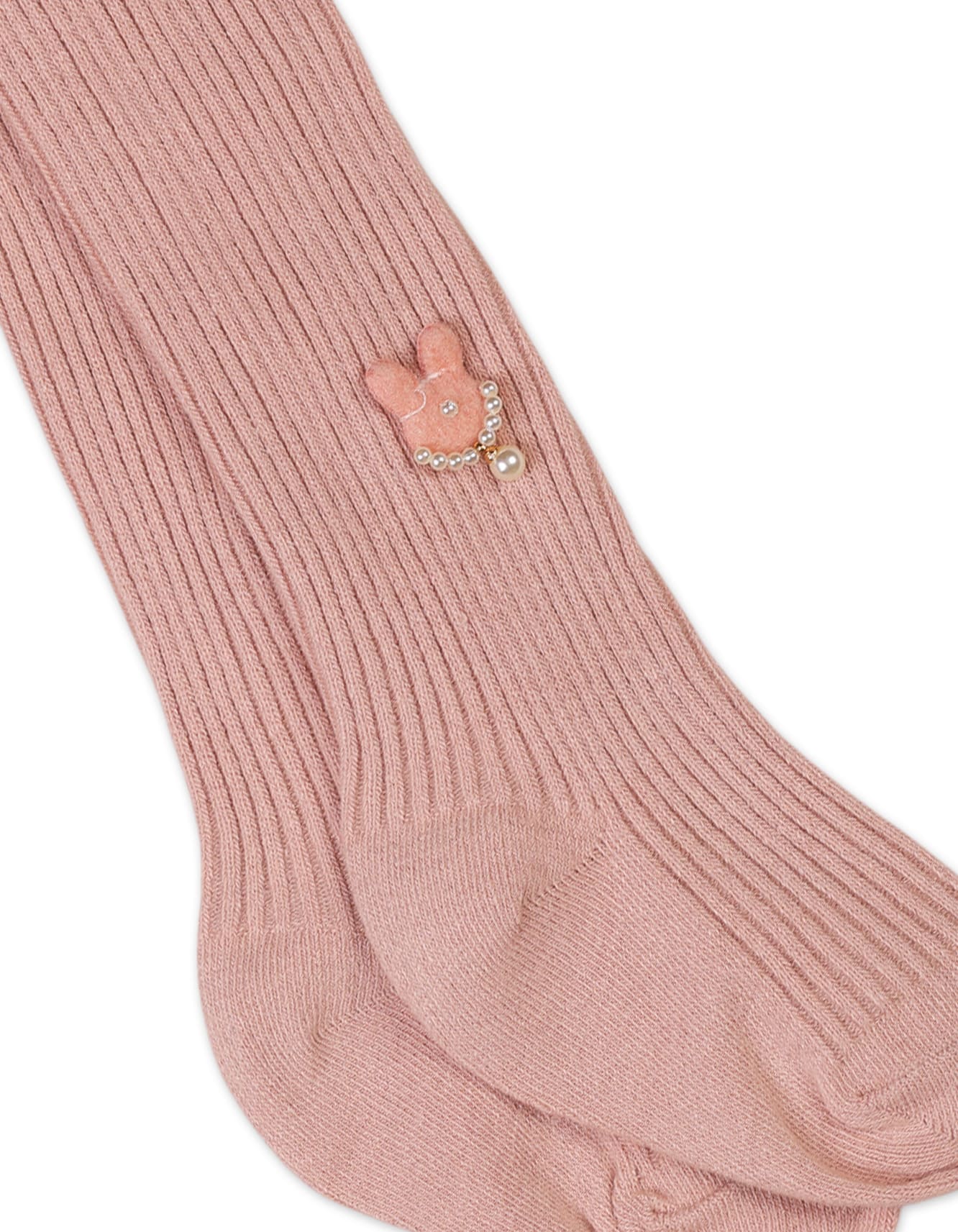 Baby Girls and Girls Leggings Bambies Bunny Applique Pink at Zubaidas - Image 2