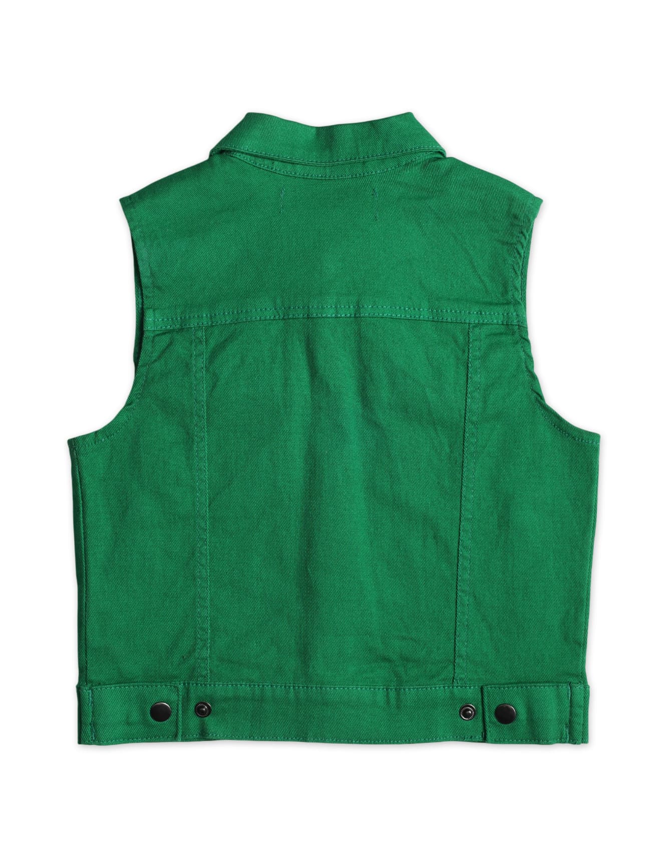 Baby Girls and Girls Winter Sleeveless Jacket Bambies Green at Zubaidas - Image 2