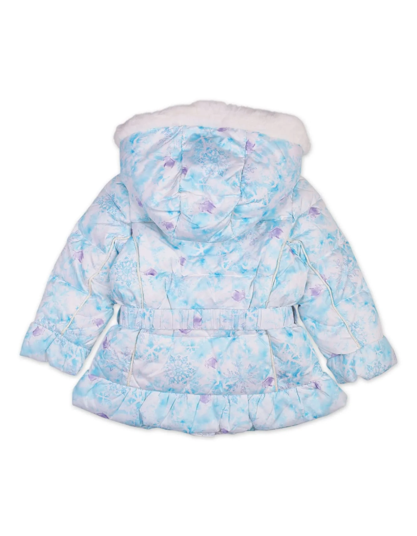 Baby Girls and Girls Winter Padded Jackets Bambies Snowflake Blue at Zubaidas - Image 3