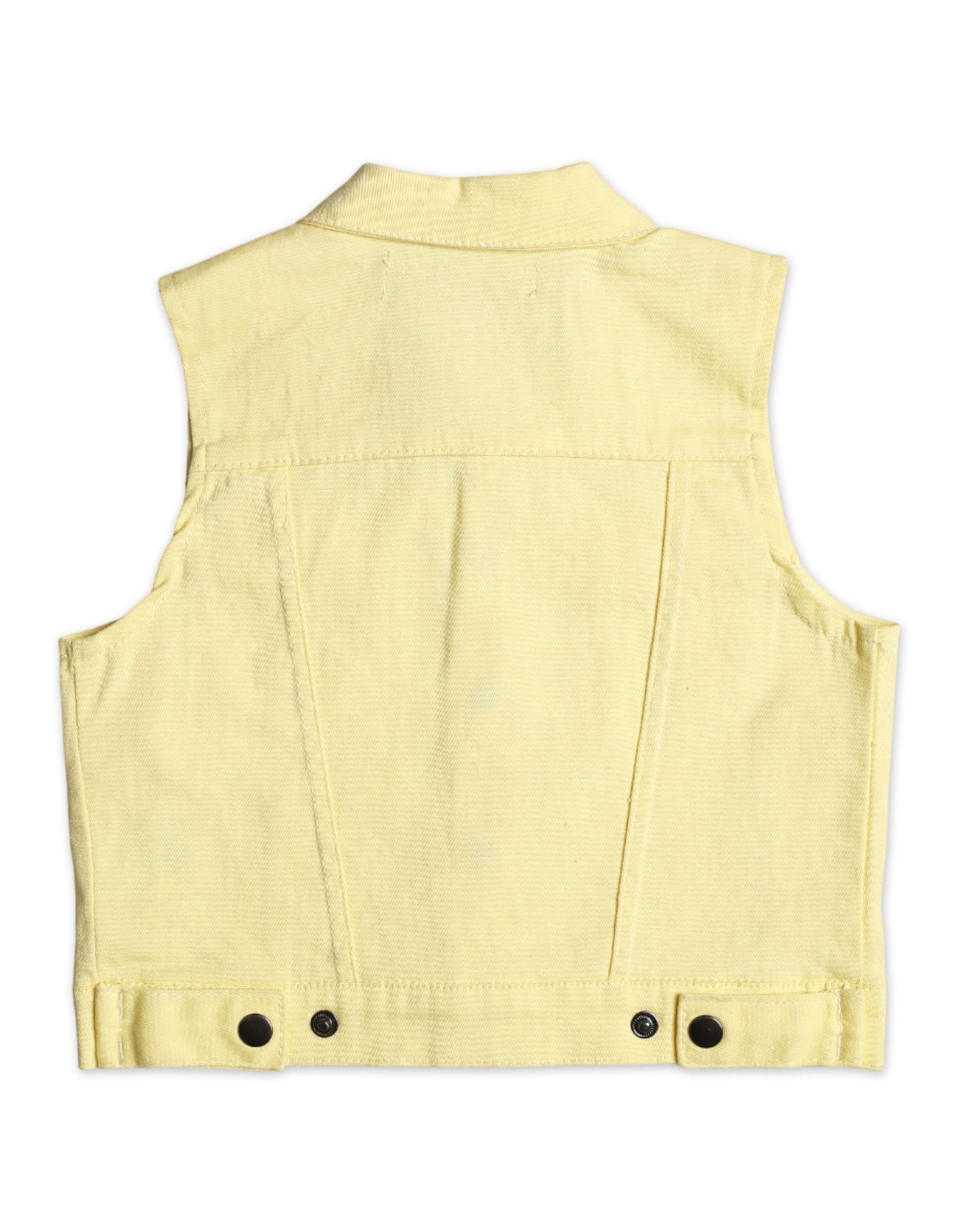 Baby Girls and Girls Winter Sleeveless Jacket Bambies Yellow at Zubaidas - Image 2