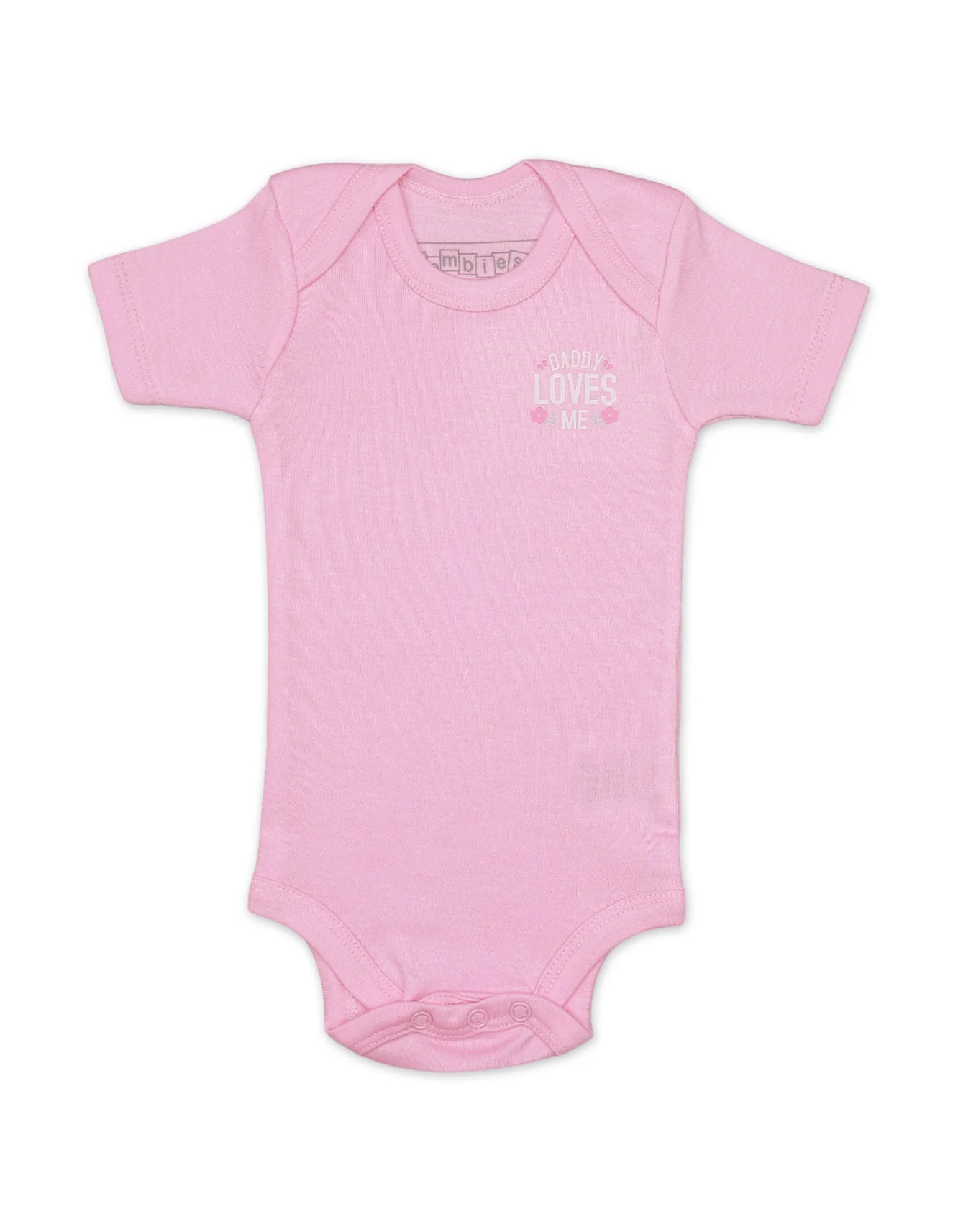 Baby Girls Body Suits Pack of 3 Bambies Floral at Zubaidas - Image 4