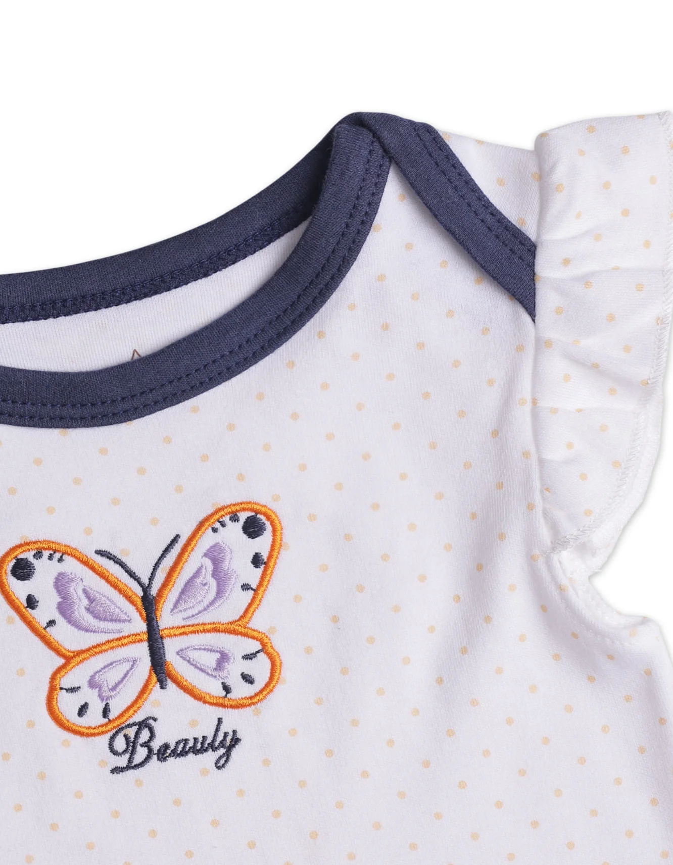 Baby Girls Bodysuits 3 Piece Bambies® Blue and White at Zubaidas Official™ Pakistan - Image 2