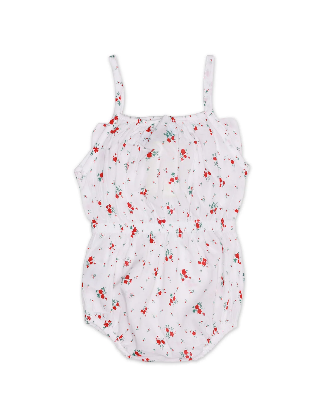 Baby Girls BodySuits Bambies® White with Red Floral Print and Front Bow at Zubaidas Official™ Pakistan - Image 3