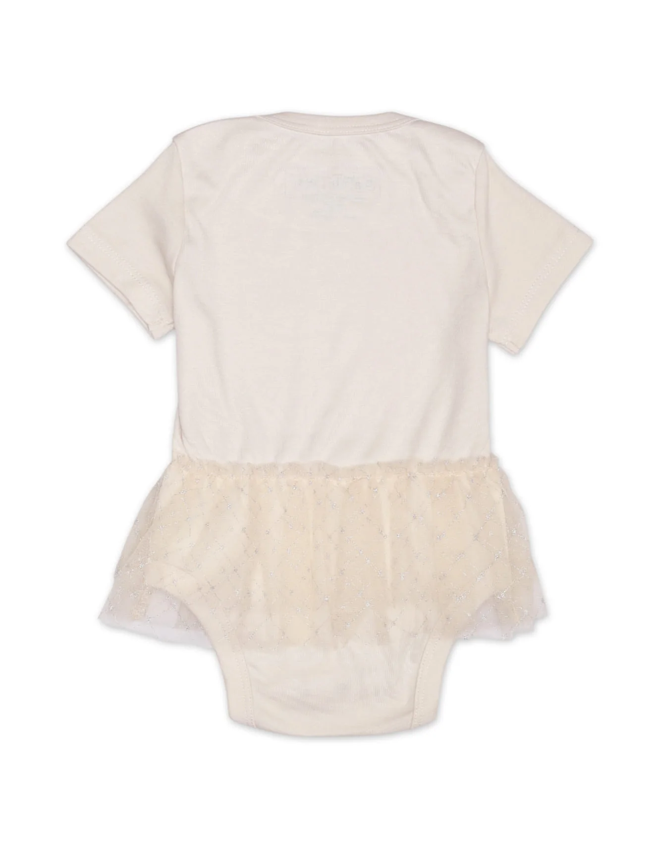 Baby Girls BodySuits Bambies® Beige Short Sleeve Tulle Skirt Overlay at Zubaidas Official™ Pakistan - Image 3