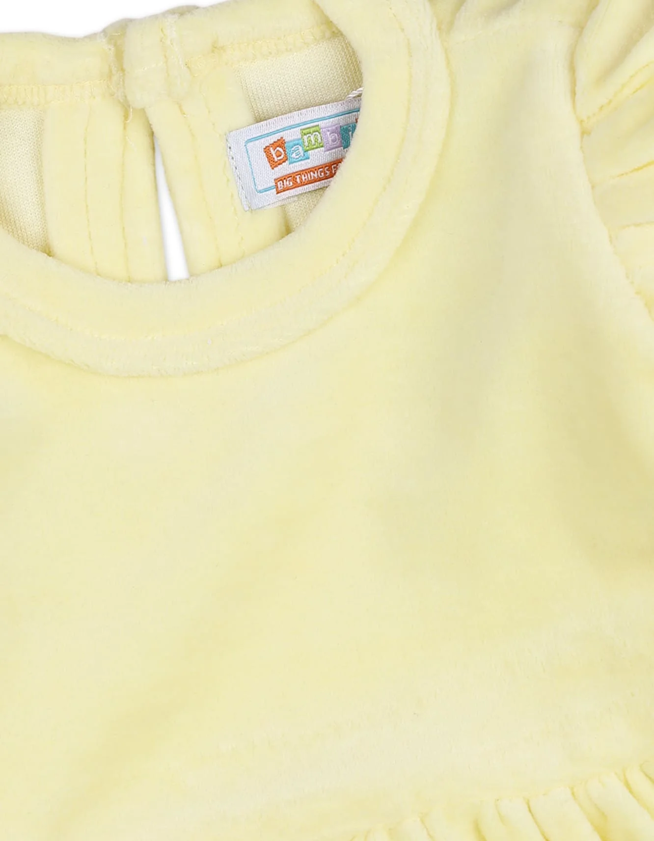 Baby Girls Bodysuits Bambies Frill Yellow at Zubaidas - Image 2