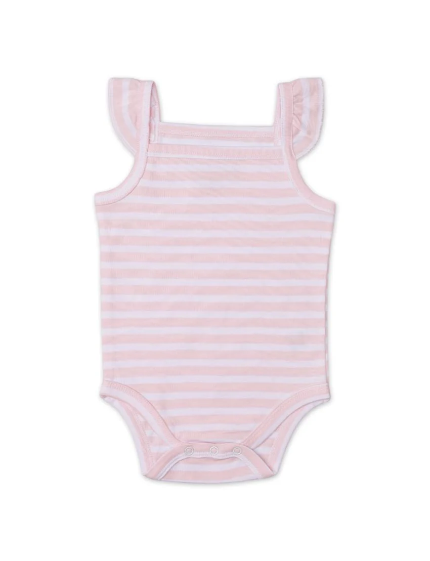 Baby Girls BodySuits Bambies® Pink and White Striped at Zubaidas Official™ Pakistan