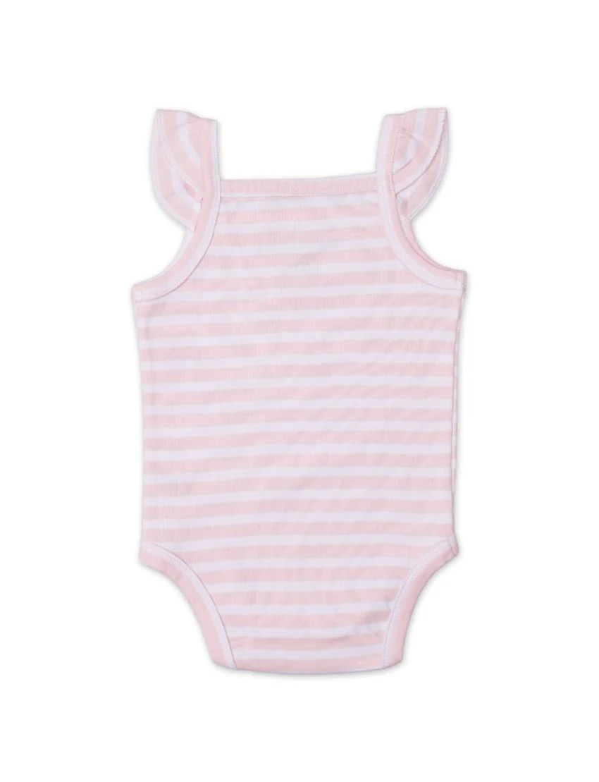 Baby Girls BodySuits Bambies® Pink and White Striped at Zubaidas Official™ Pakistan - Image 2