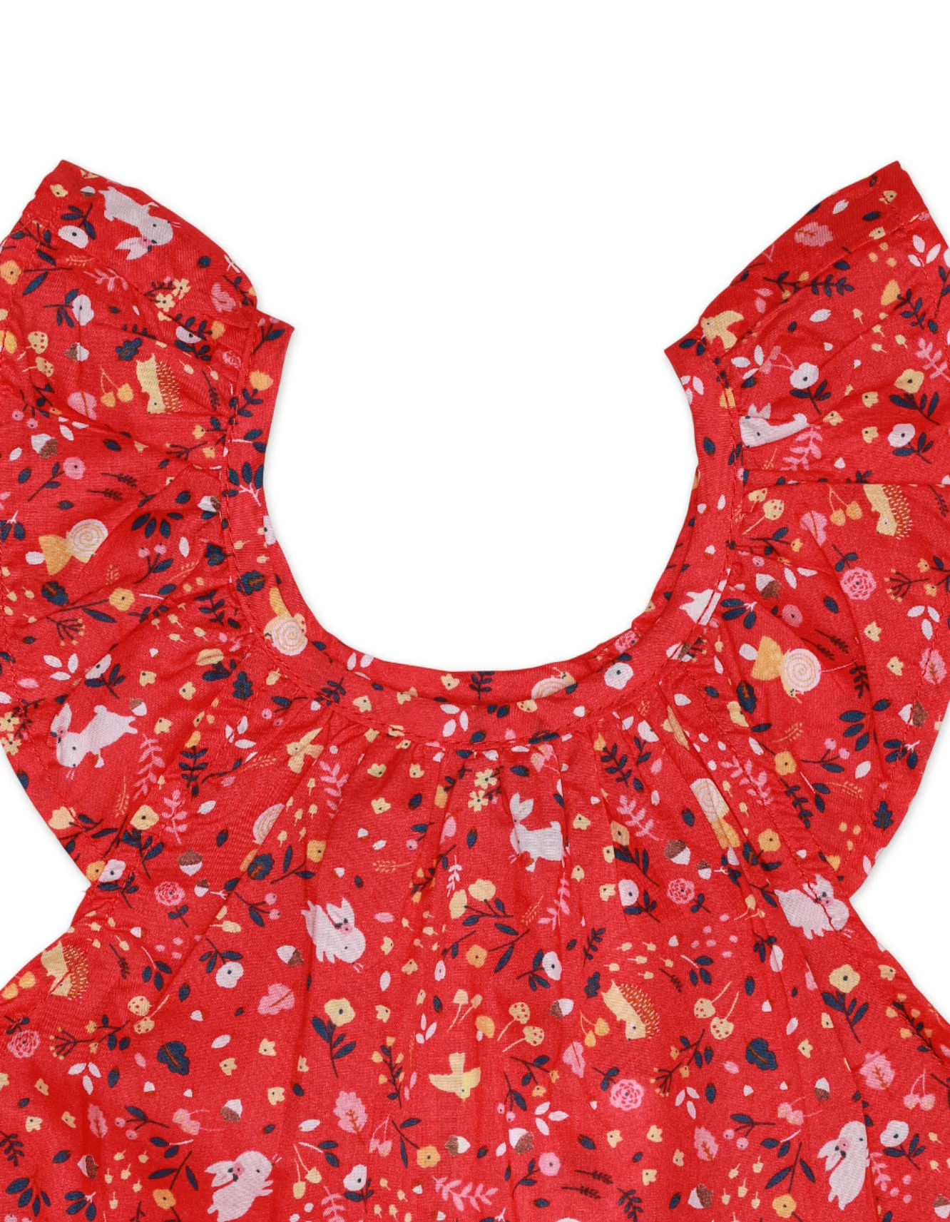 Baby Girls BodySuits Bambies® Red Floral Sleeveless Cotton Suit at Zubaidas Official™ Pakistan - Image 2