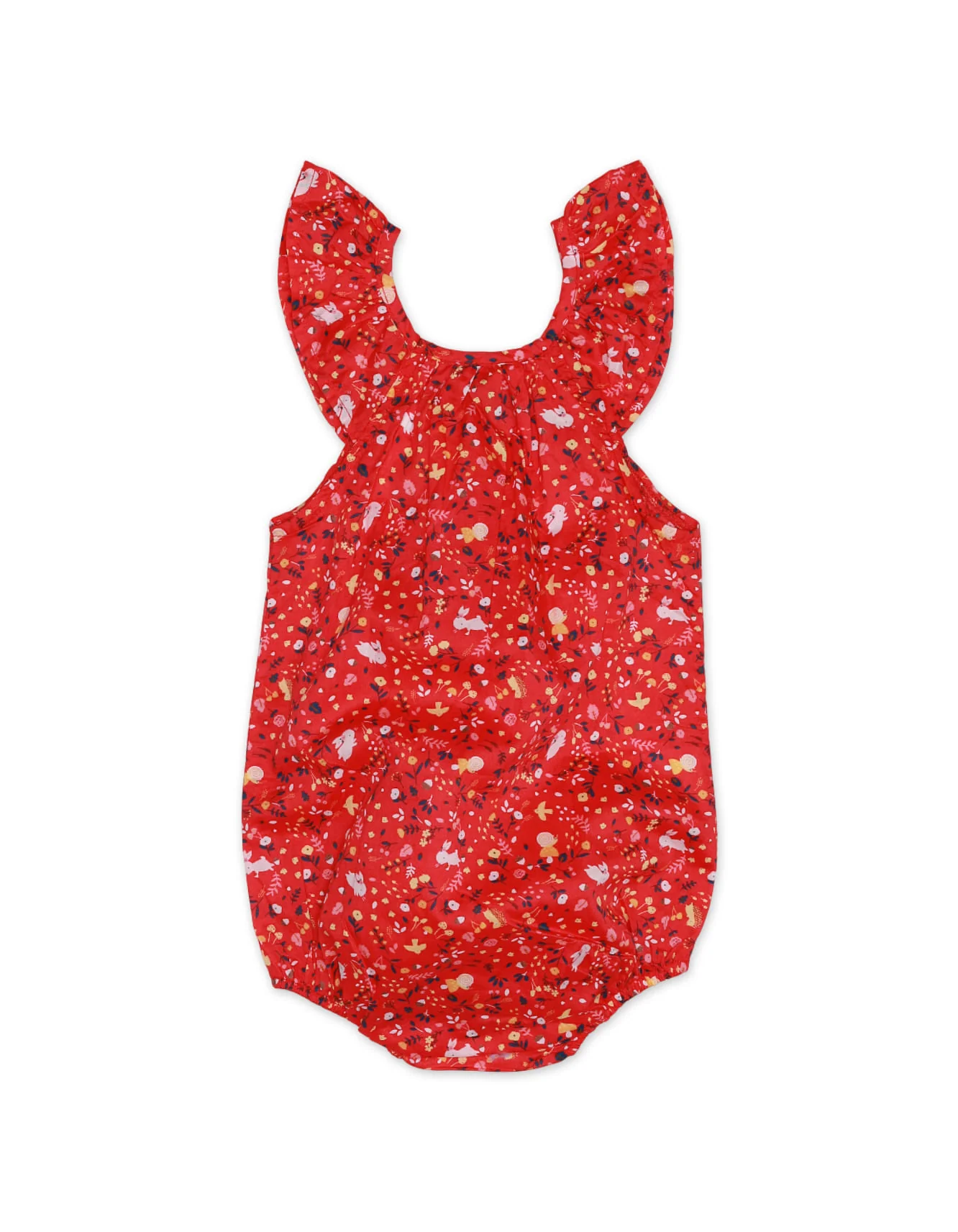 Baby Girls BodySuits Bambies® Red Floral Sleeveless Cotton Suit at Zubaidas Official™ Pakistan - Image 3