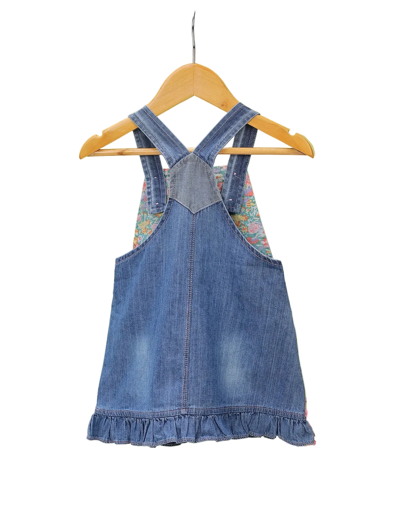 Baby Girls Denim Pinafore Dress Bambies at Zubaidas - Image 2