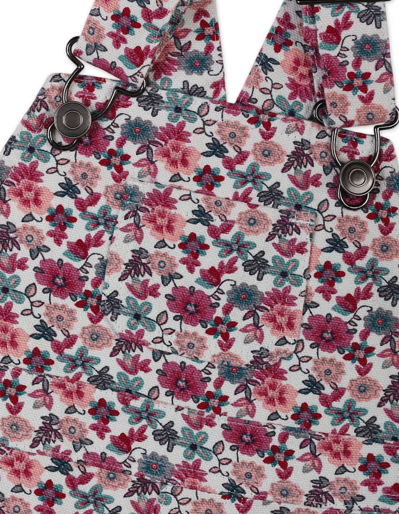 Baby Girls Dungaree Winter Suit Bambies Floral Mint at Zubaidas - Image 5