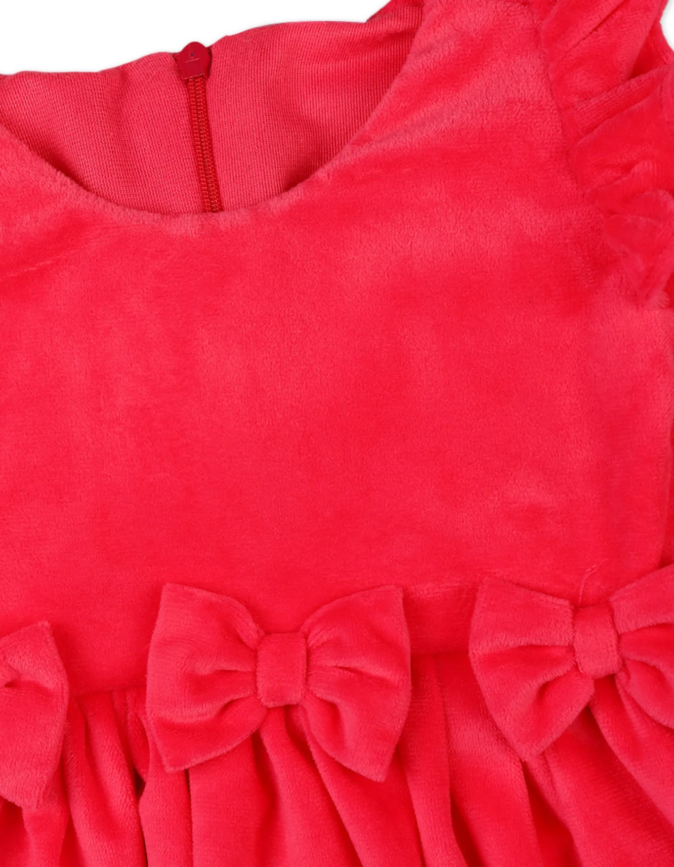 Baby Girls Party Dress Bambies Bow Red at Zubaidas - Image 2