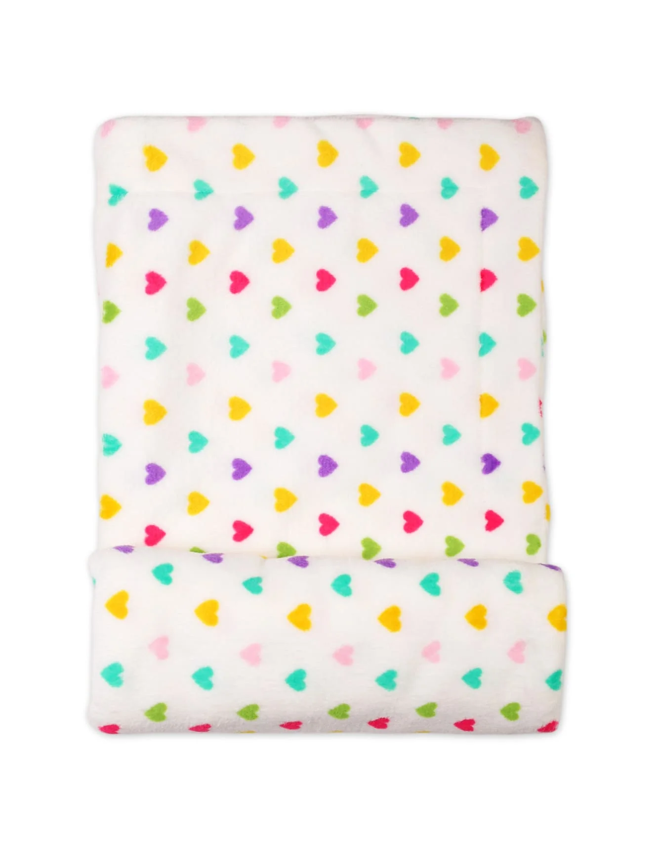Baby Girls Plush Blankets Bambies Heart Printed White at Zubaidas - Image 2