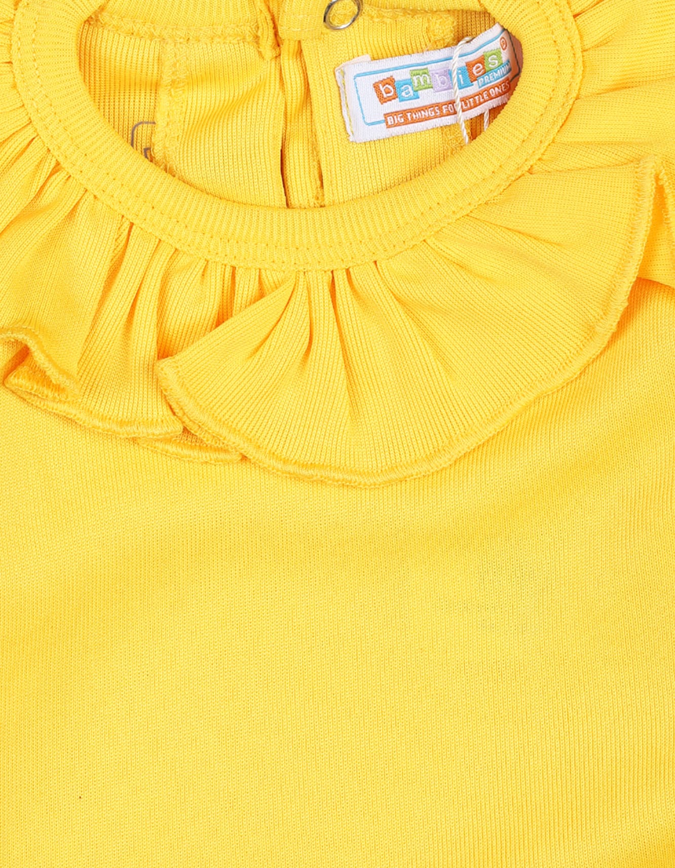 Baby Girls Winter Bodysuits Bambies Frill Collar Yellow at Zubaidas - Image 3