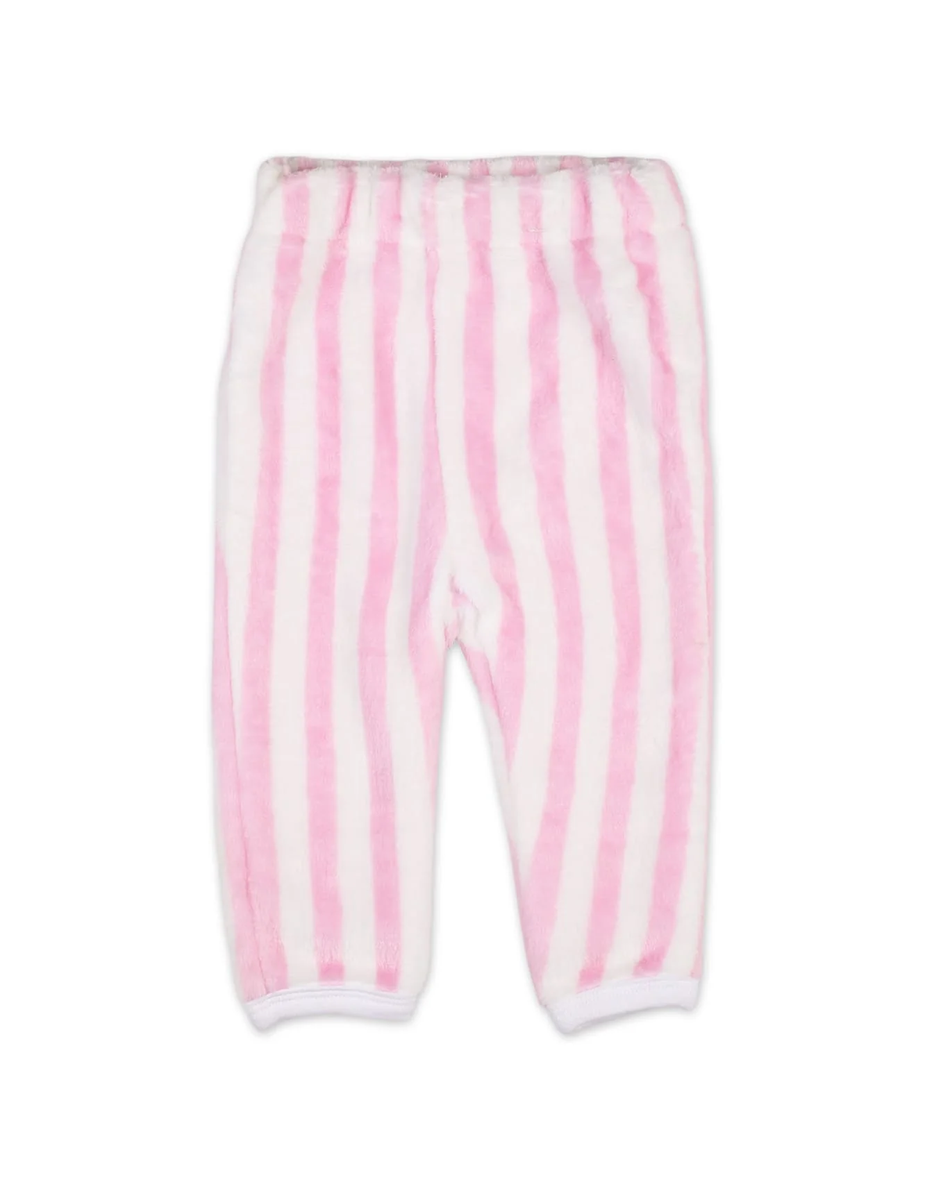Baby Girls Winter Night Suits Bambies Striped Pink at Zubaidas - Image 4