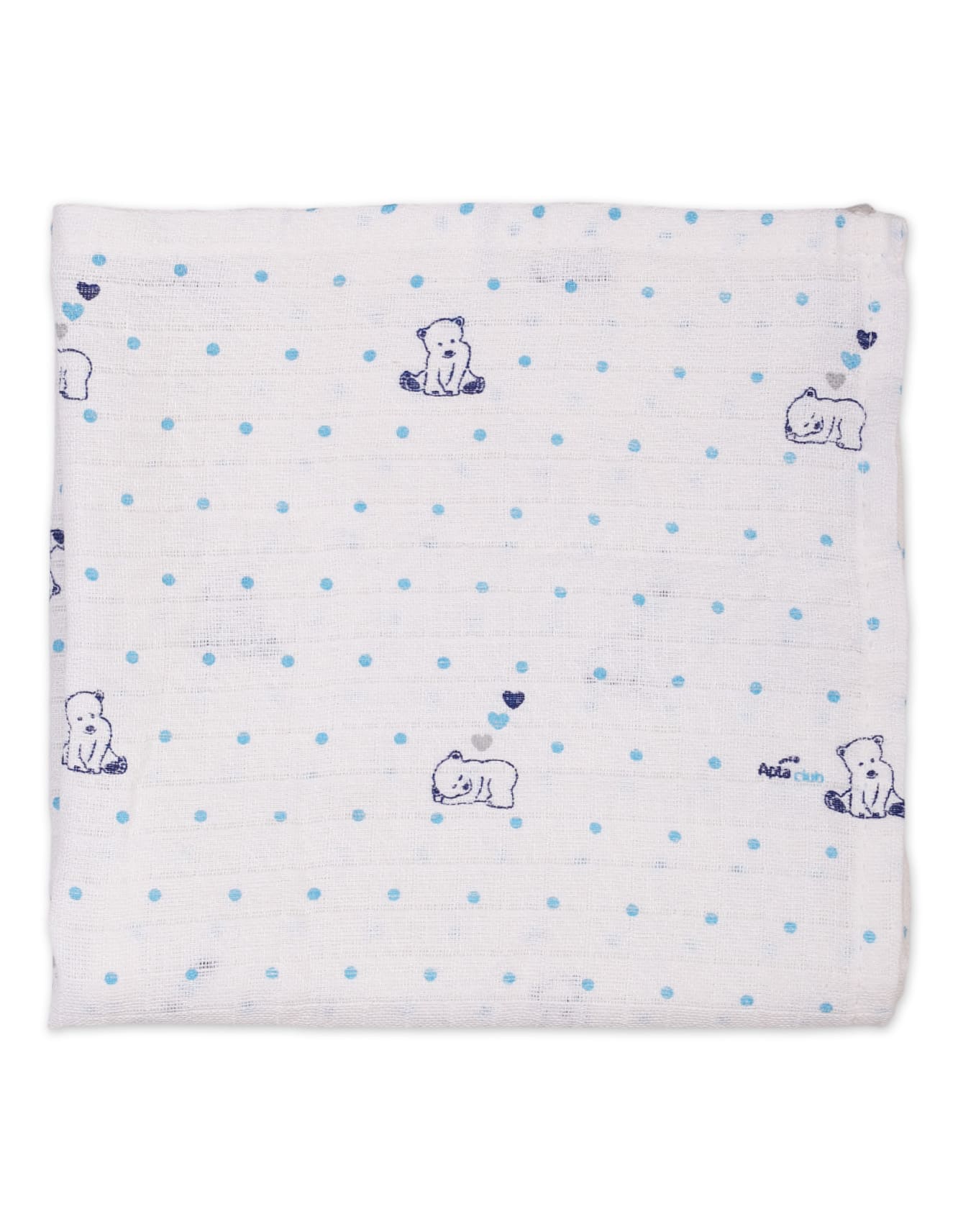 Baby Muslin Sheets Pack of 2 Bambies Bear and Dots at Zubaidas - Image 5