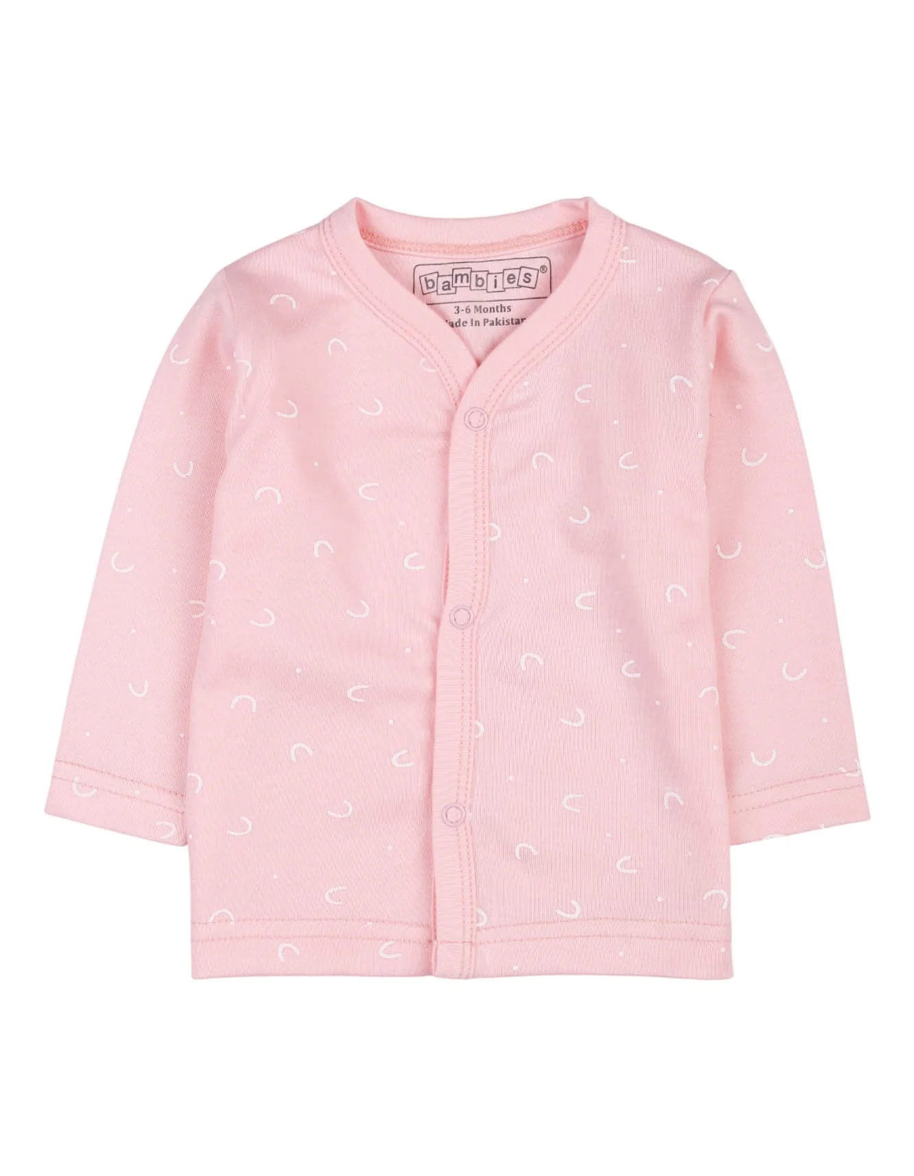 Baby Night Suit Bambies® Pink Rainbow Theme at Zubaidas Official™ Pakistan - Image 2