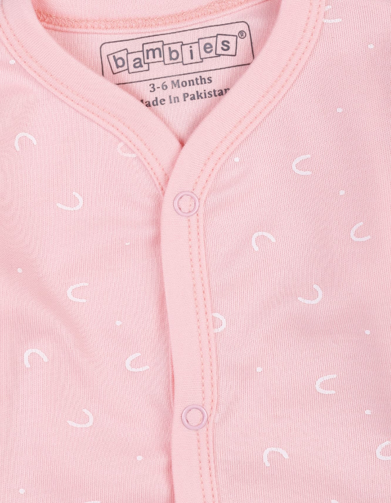 Baby Night Suit Bambies® Pink Rainbow Theme at Zubaidas Official™ Pakistan - Image 4