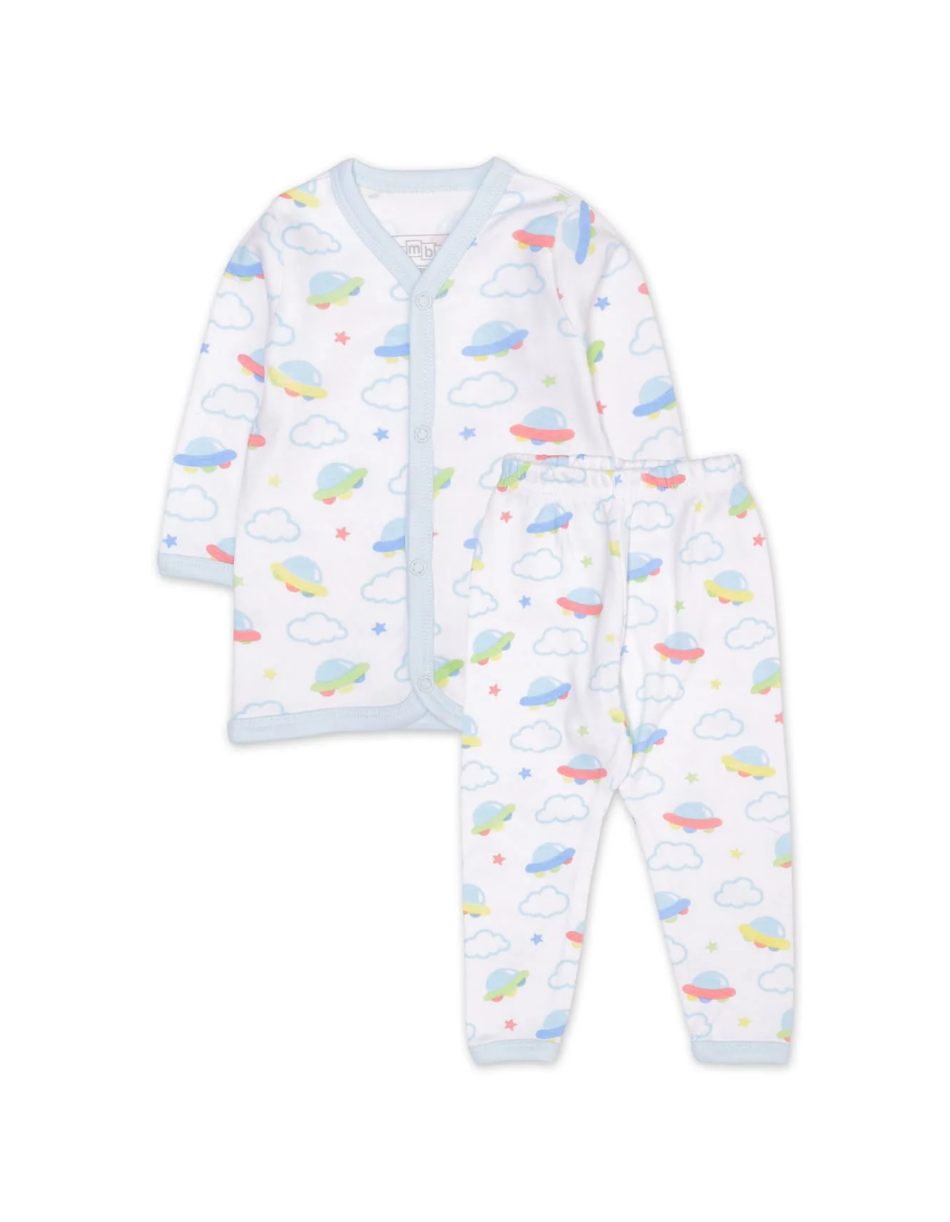 Baby Night Suit Bambies® White Clouds Theme at Zubaidas Official™ Pakistan