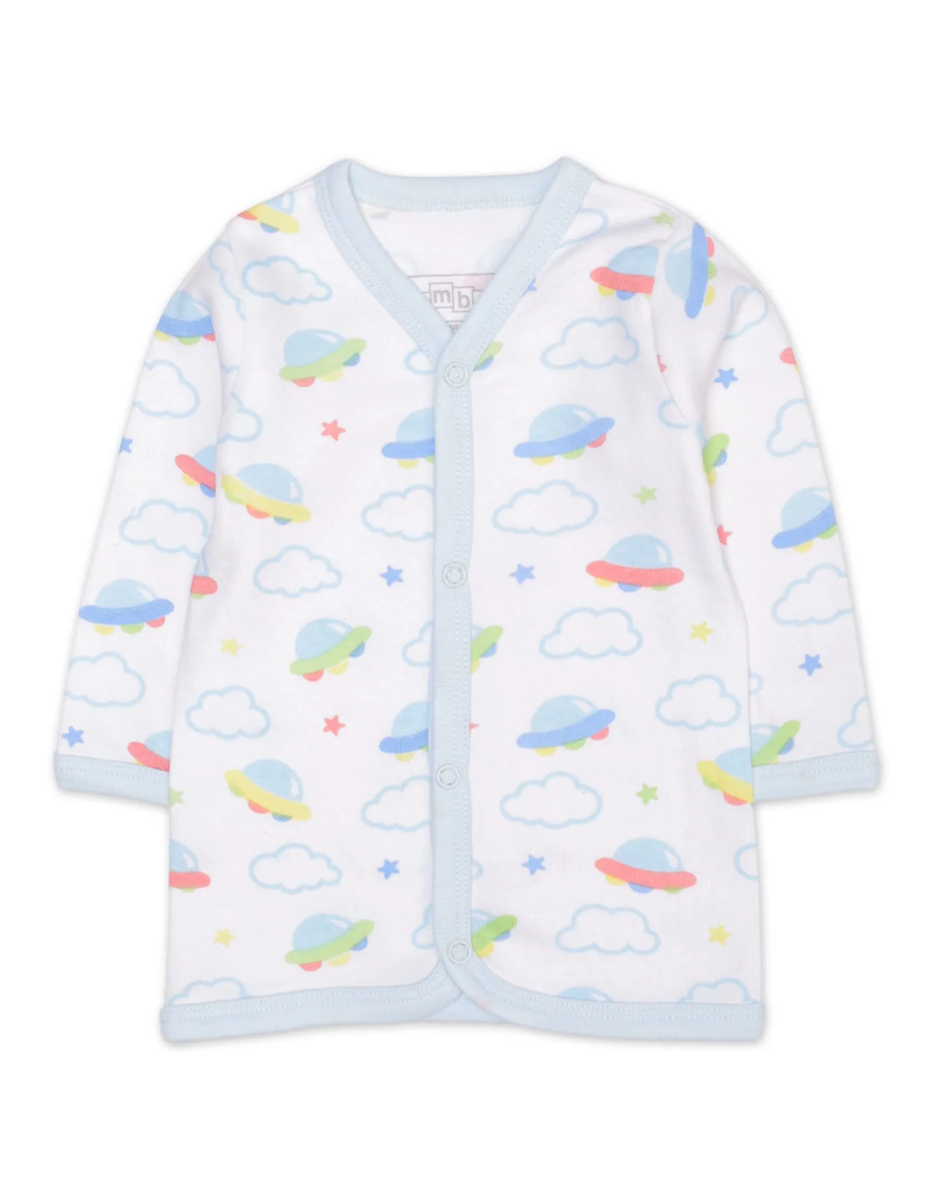 Baby Night Suit Bambies® White Clouds Theme at Zubaidas Official™ Pakistan - Image 2