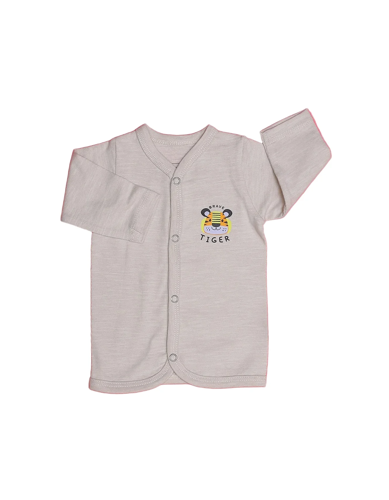 Baby Night Suits Bambies Brave Tiger Light Grey at Zubaidas - Image 2