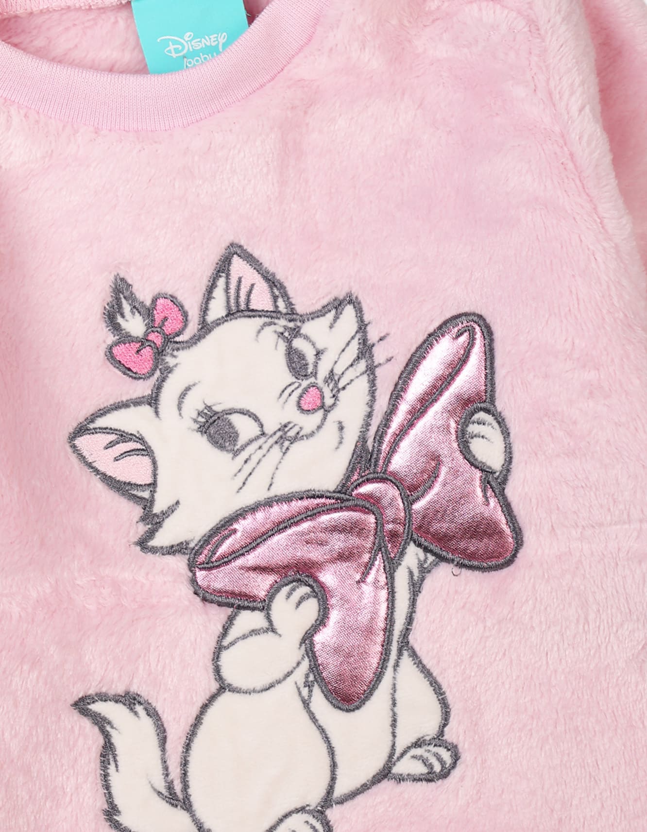 Baby Padded Romper Bambies Solid Pink at Zubaidas - Image 2