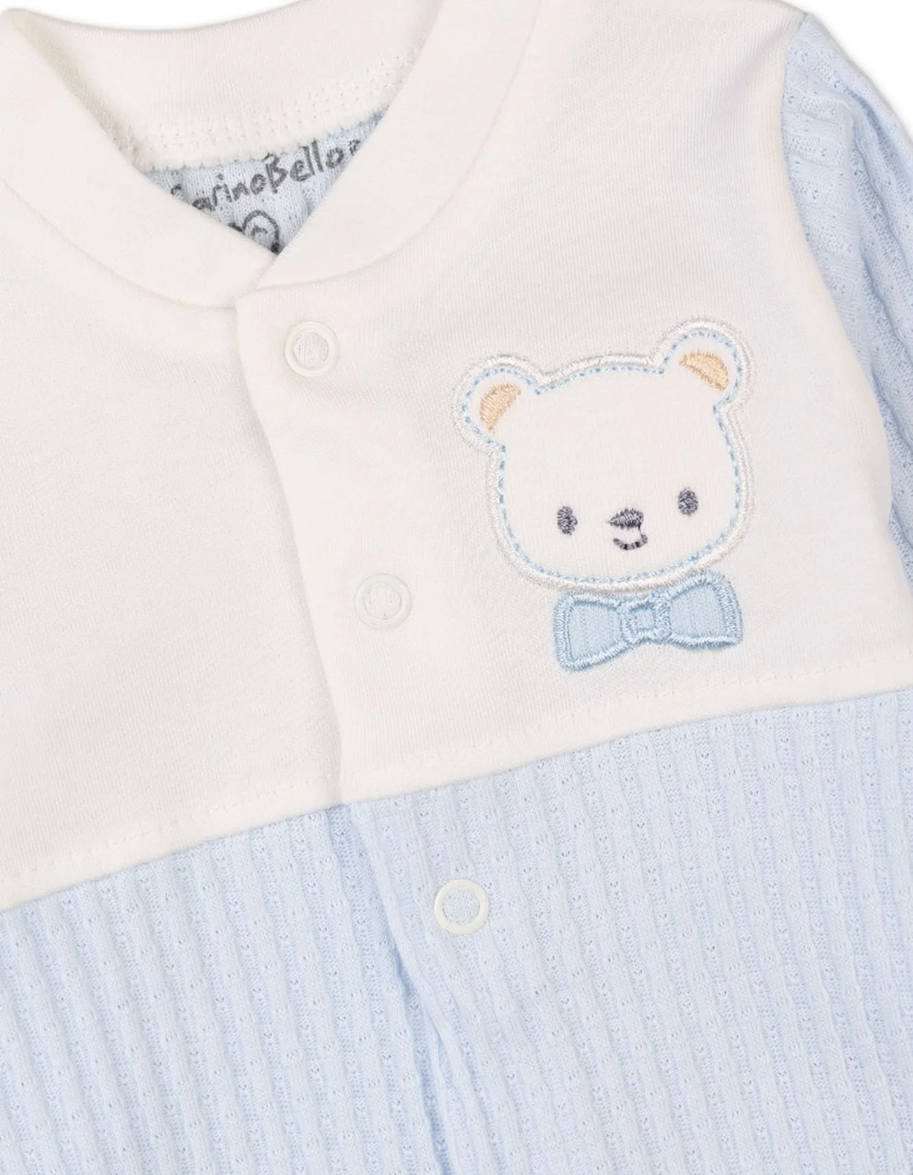 Baby Romper With Cap Embroidered Bear Premium Turkish Collection at Zubaidas - Image 3