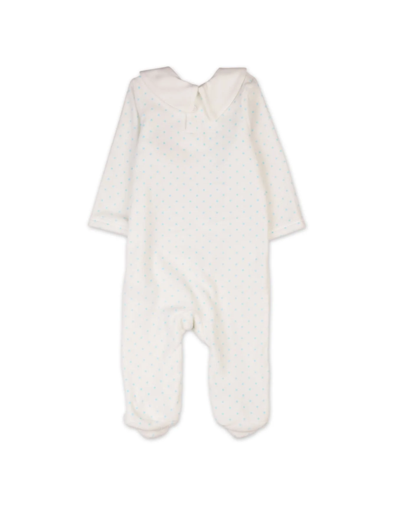 Baby Rompers Bambies Polka Dot Footed White at Zubaidas