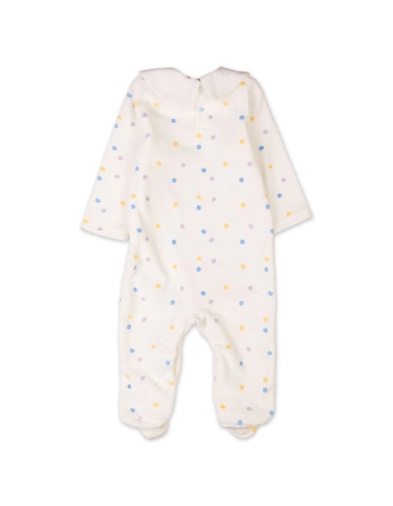 Baby Winter Jumpsuits Bambies Pastel Polka Dot White at Zubaidas - Image 3