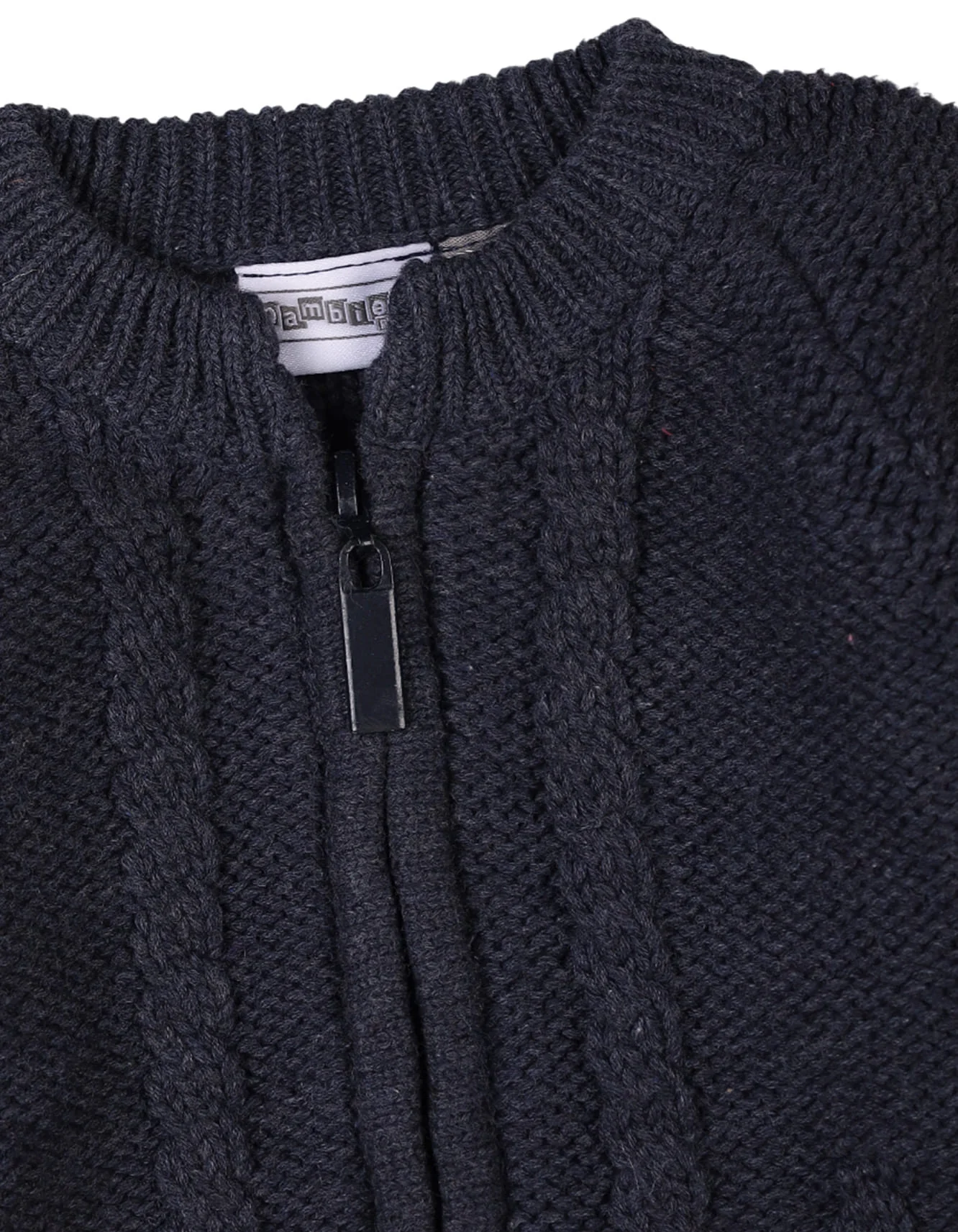 Baby Winter Knitwear Rompers Bambies Zipper Navy Blue at Zubaidas - Image 2