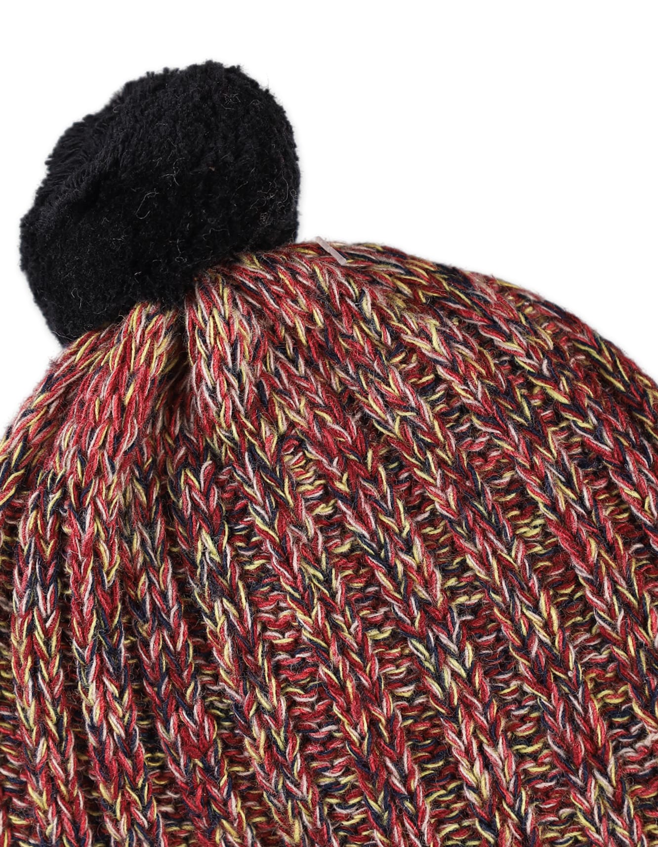 Baby Woolen Pom-Pom Cap Bambies Maroon at Zubaidas - Image 2