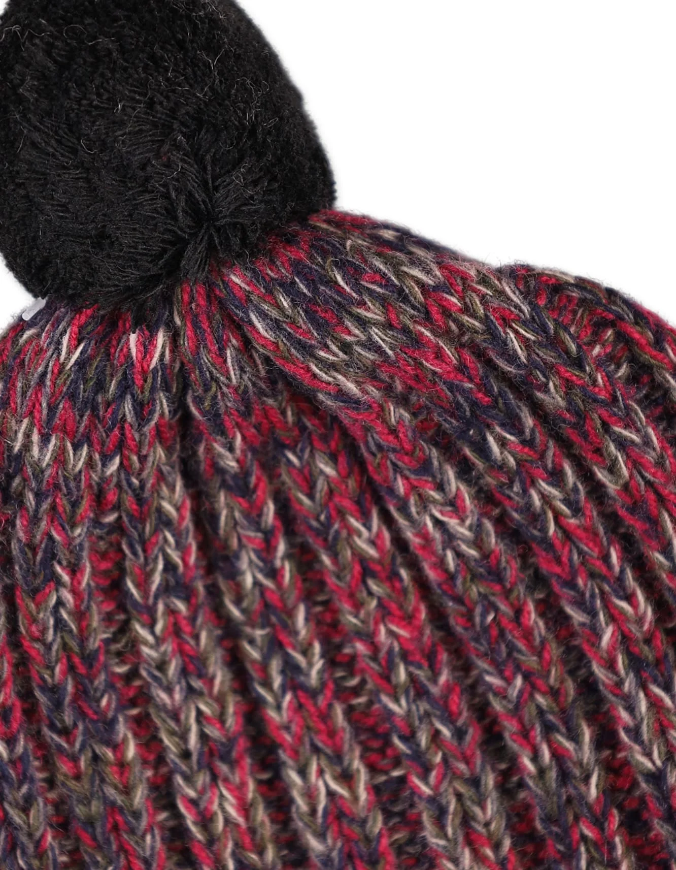 Baby Woolen Pom-Pom Cap Bambies Pink and Grey at Zubaidas - Image 2
