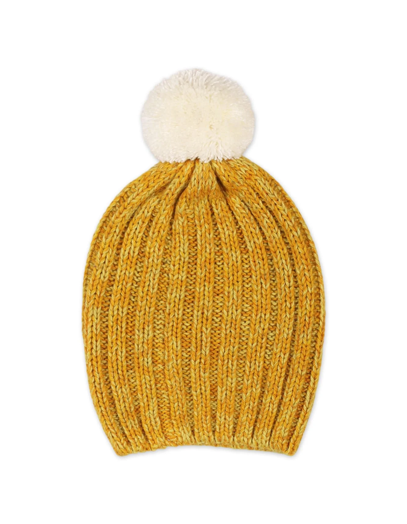 Baby Woolen Pom-Pom Cap Bambies Yellow at Zubaidas