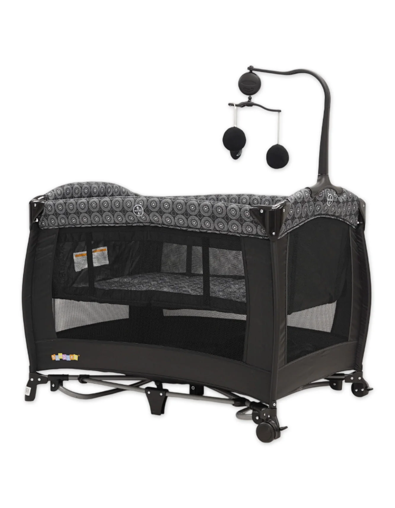 Bambies 2-in-1 Travel Cots and Playards with Rocking Feature Circle Edition at Zubaidas - Image 5