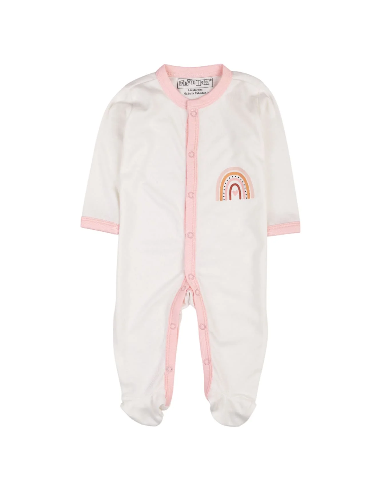 Bambies® Sleep Suits Pack of 3 Rainbow at Zubaidas Official™ Pakistan - Image 3