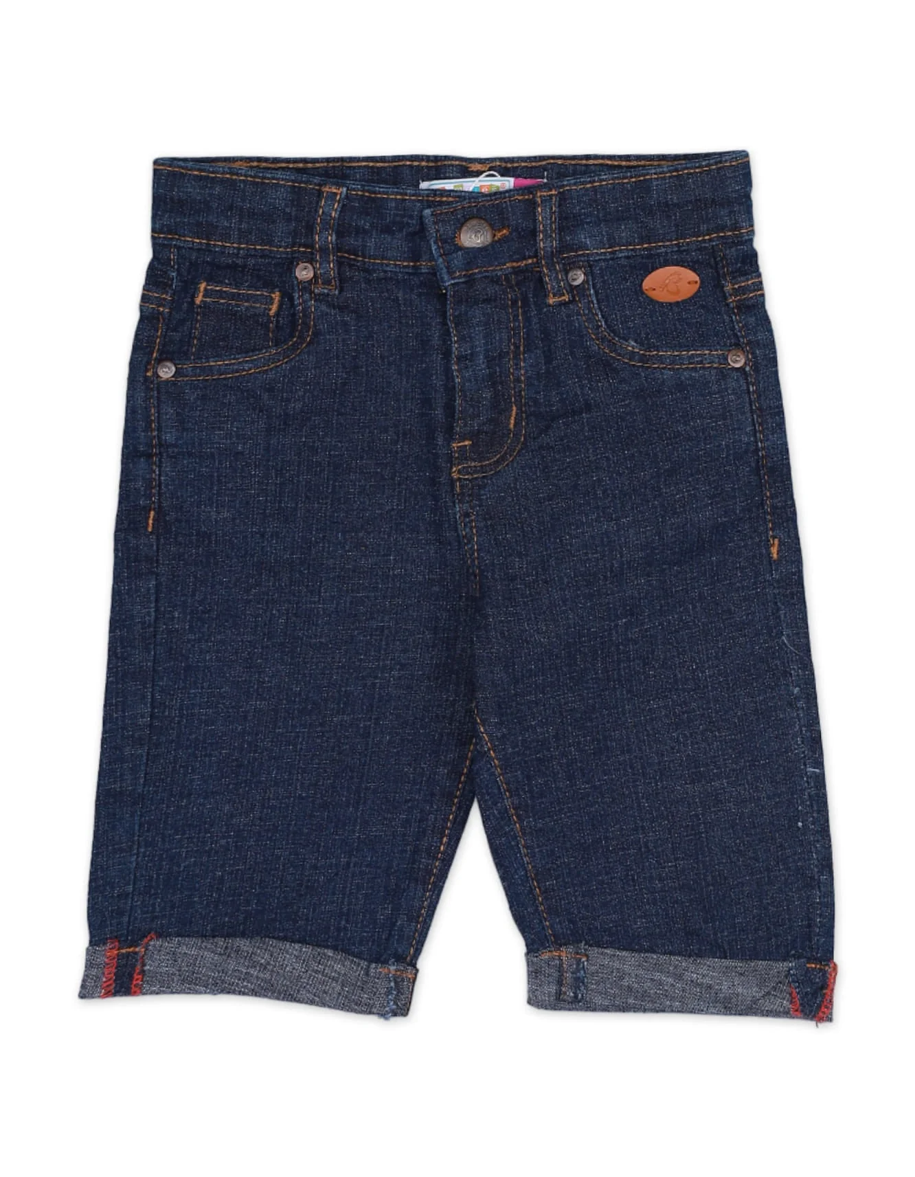 Zubaida's Bermuda Denim Shorts for Boys - Dark Blue