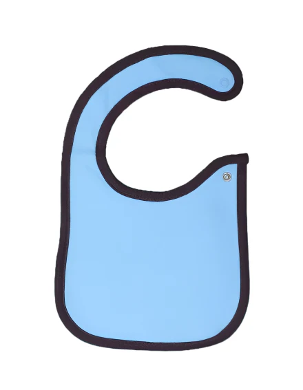 Zubaida's Bib Blue & Brown