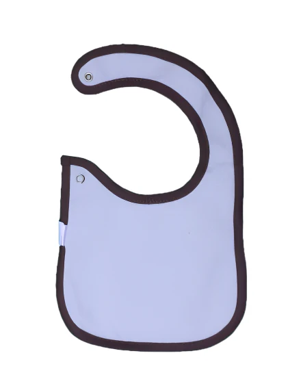 Zubaida's Bib Blue & Brown - Image 2