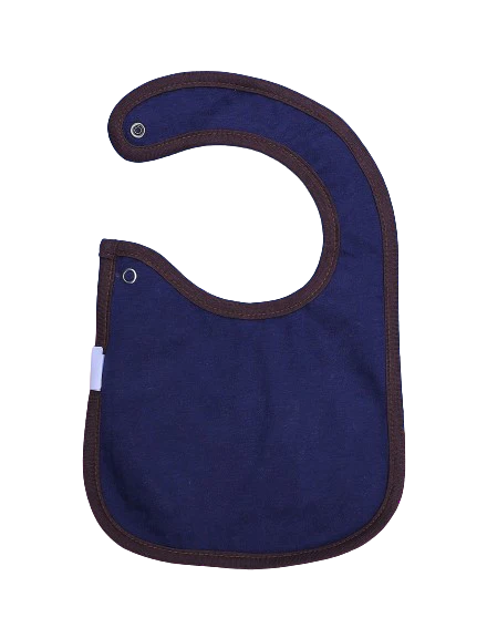 Zubaida's Bib Blue & Brown Polka Dots Theme - Image 2
