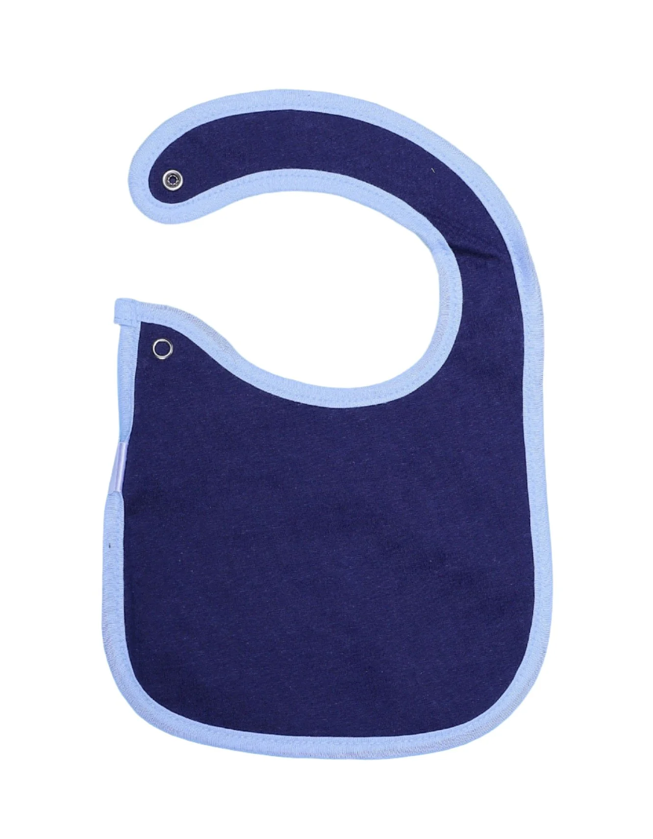 Zubaida's Bib Blue & White with Cheetah Print - Image 2