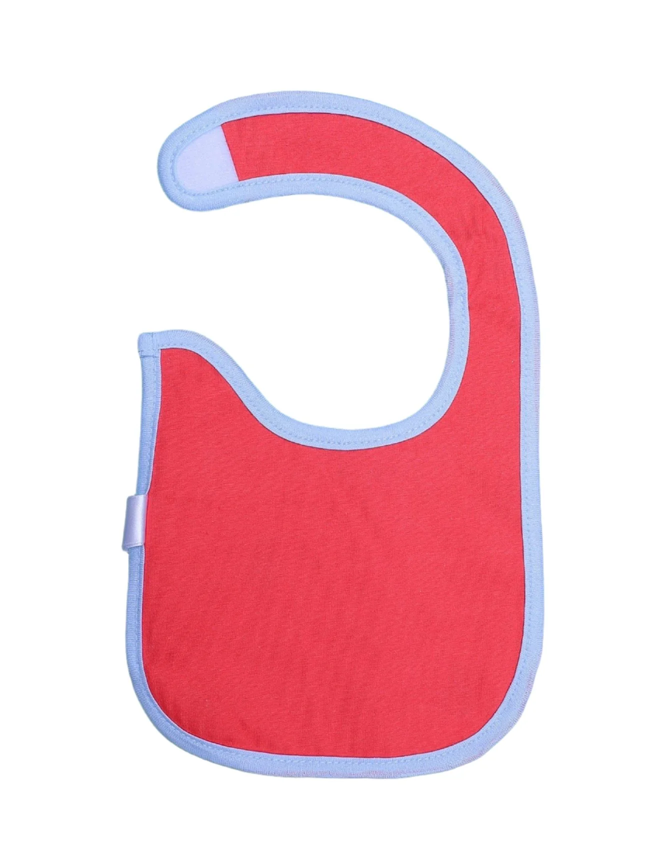 Zubaida's Bib Blue with Printed Monkey and Giraffe - Image 2