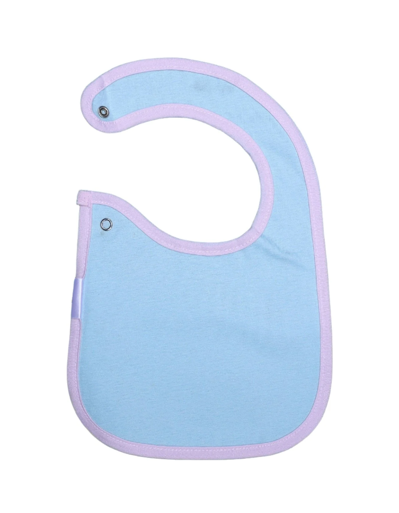 Zubaida's Bib Blue with Purple Border - Image 2