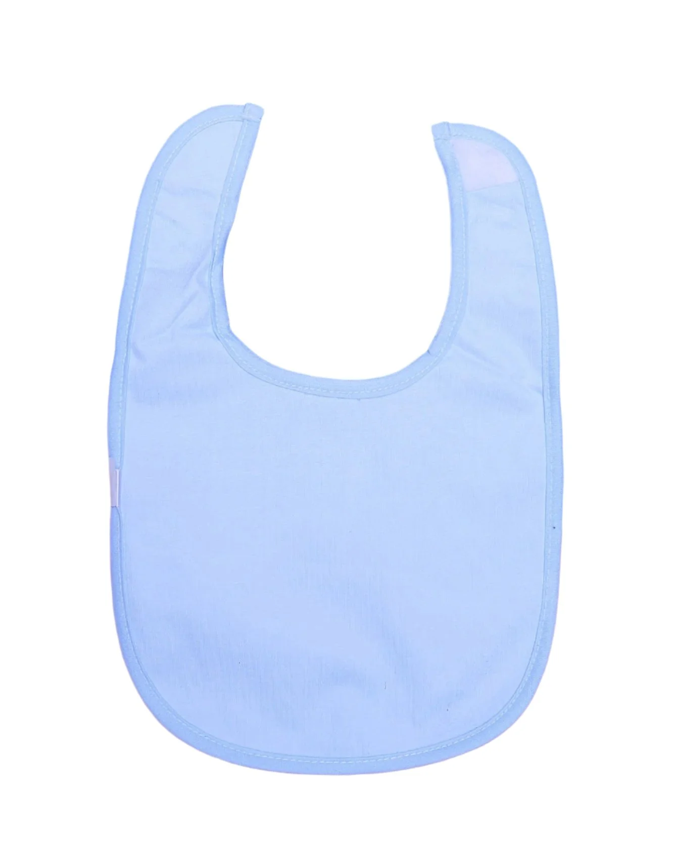 Zubaida's Bib Blue with White Printed Animal Theme - Image 2