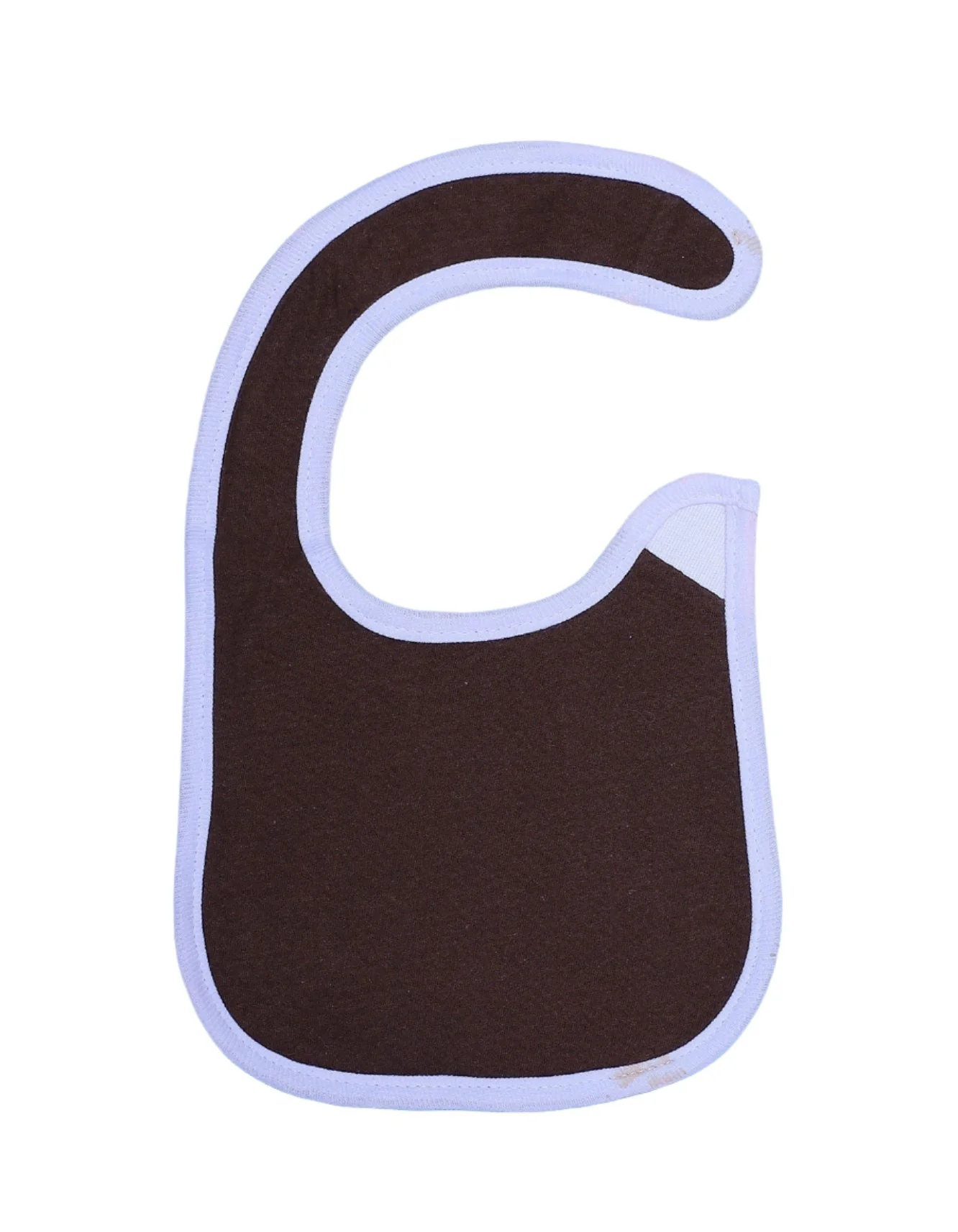 Zubaida's Bib Brown with White Border